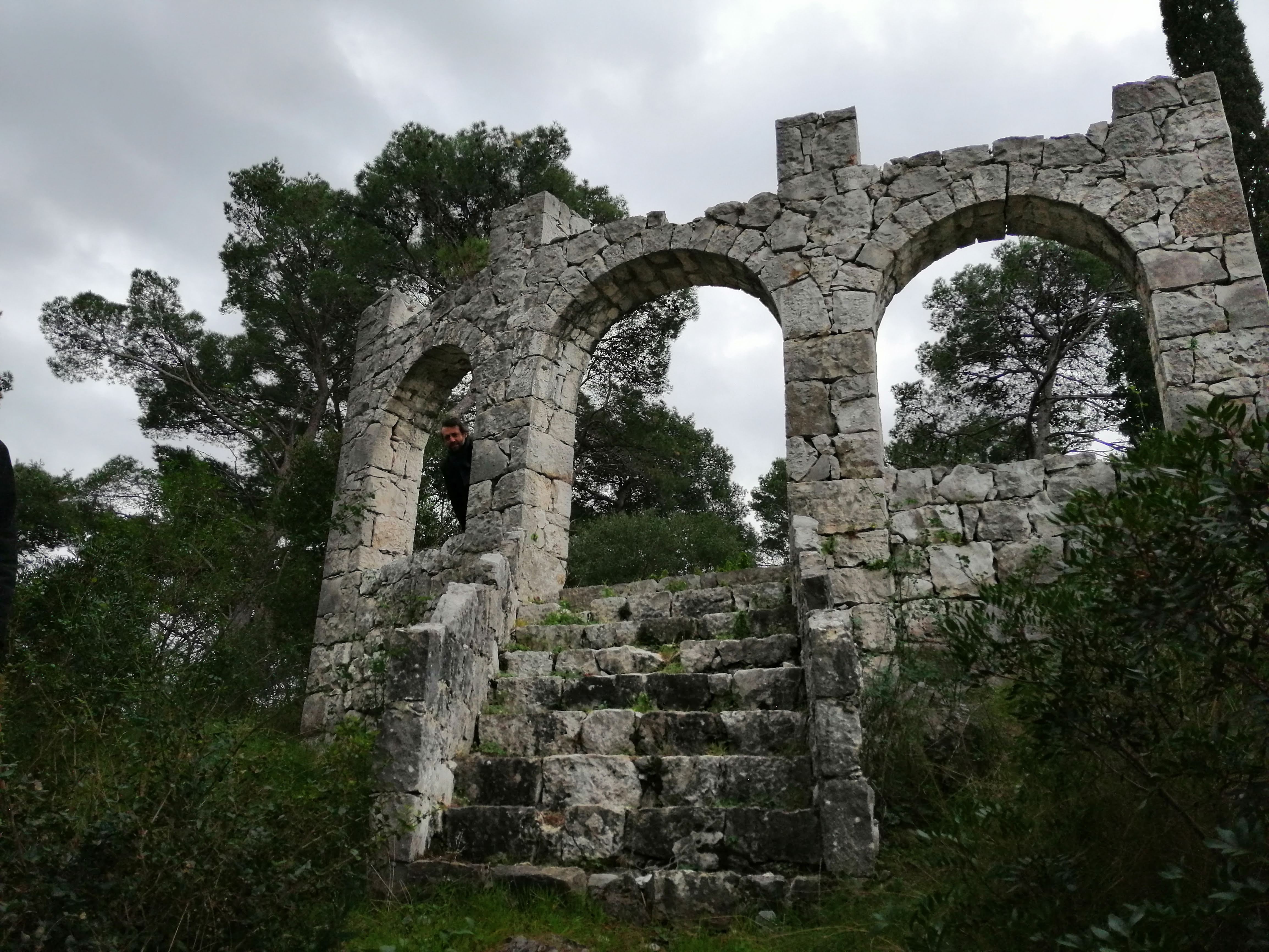 Medival ruins in the National Park Mljet